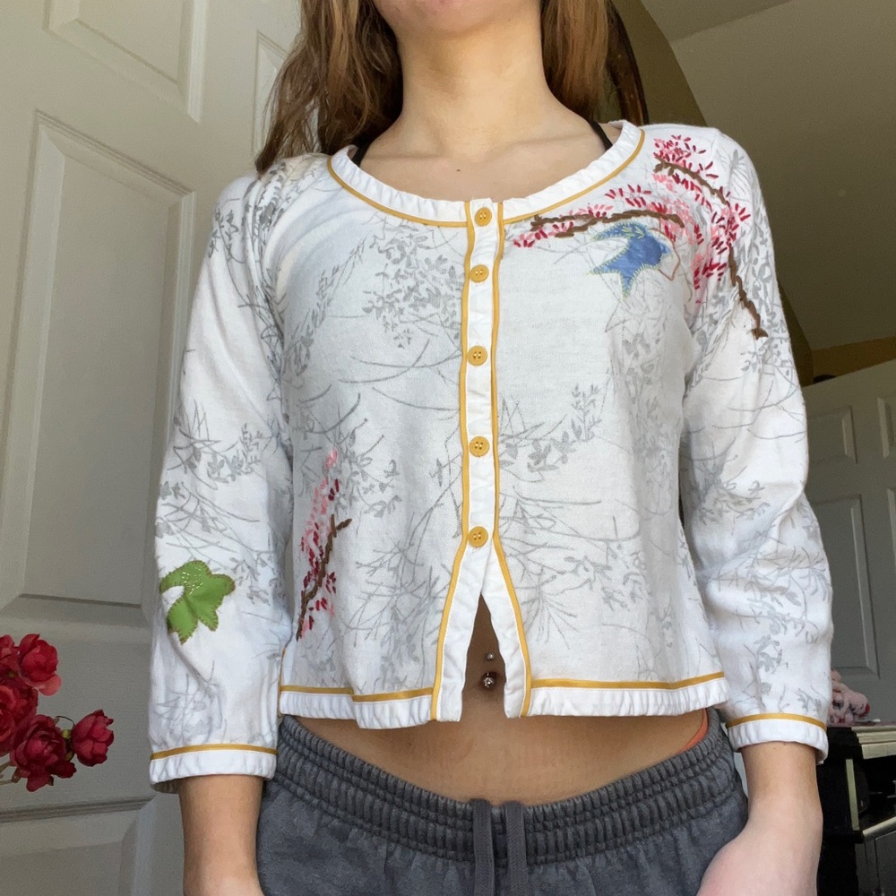 Stitched Button Up Top